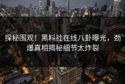 探秘围观！黑料社在线八卦曝光，劲爆真相揭秘细节太炸裂