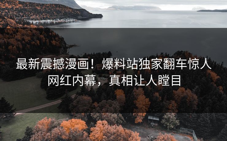 最新震撼漫画！爆料站独家翻车惊人网红内幕，真相让人瞠目