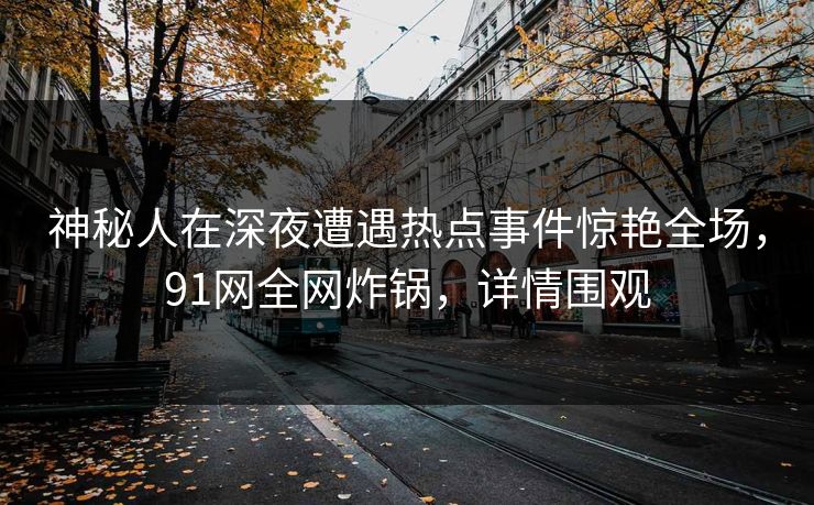 神秘人在深夜遭遇热点事件惊艳全场，91网全网炸锅，详情围观