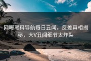 网曝黑料导航每日丑闻，反差真相揭秘，大V丑闻细节太炸裂